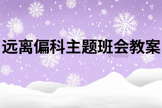 遠離偏科主題班會教案