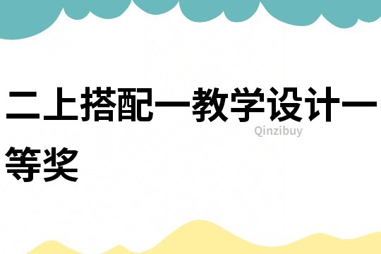 二上搭配一教學(xué)設(shè)計一等獎