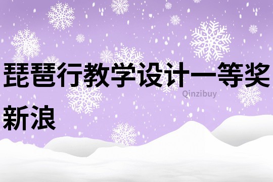 琵琶行教學(xué)設(shè)計(jì)一等獎(jiǎng)新浪