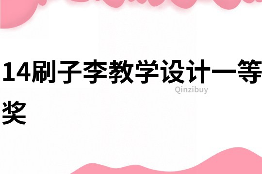 14刷子李教學(xué)設(shè)計(jì)一等獎(jiǎng)