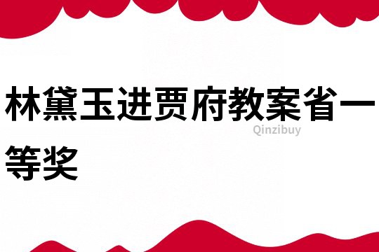 林黛玉進賈府教案省一等獎