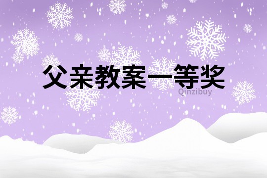 父親教案一等獎(jiǎng)