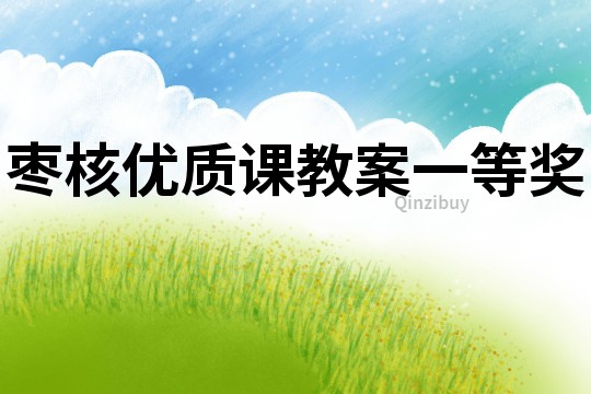 棗核優(yōu)質(zhì)課教案一等獎(jiǎng)