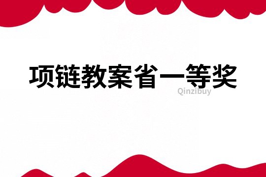 項鏈教案省一等獎