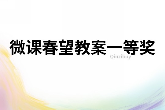 微課春望教案一等獎
