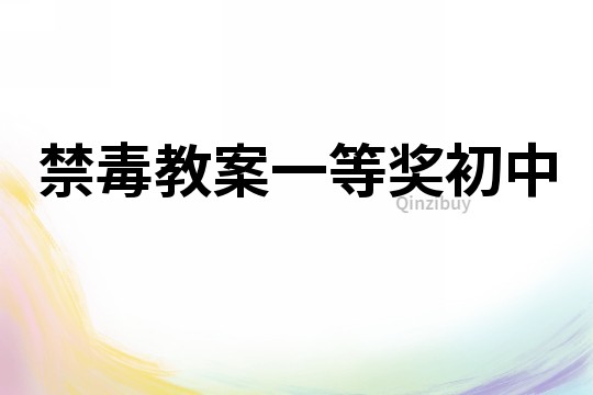 禁毒教案一等獎初中
