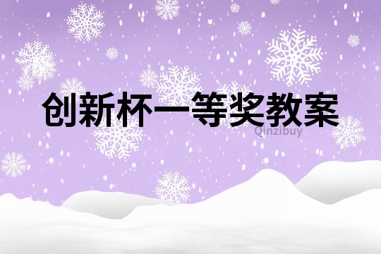 創新杯一等獎教案