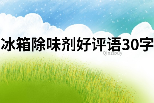 冰箱除味劑好評語30字
