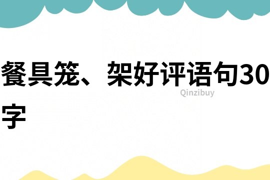 餐具籠、架好評語句30字