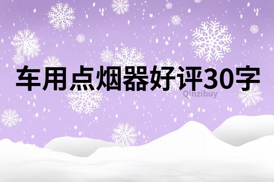 車用點煙器好評30字