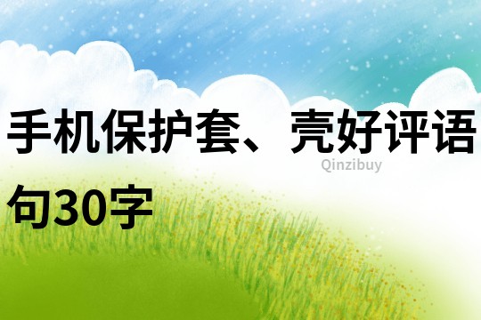 手機保護套、殼好評語句30字