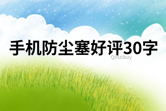 手機防塵塞好評30字