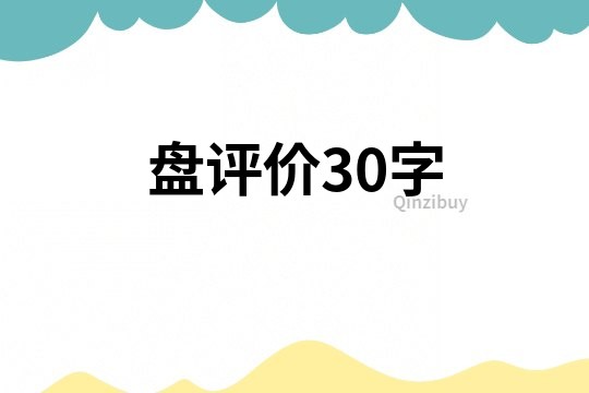 盤(pán)評(píng)價(jià)30字