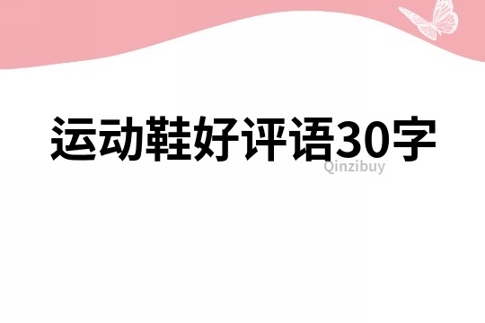 運(yùn)動(dòng)鞋好評(píng)語30字