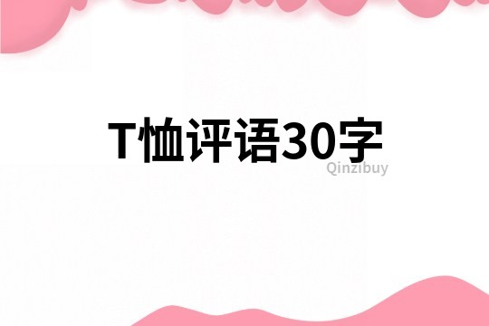 T恤評語30字