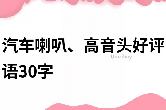 汽車?yán)取⒏咭纛^好評語30字