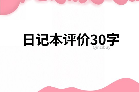 日記本評價30字