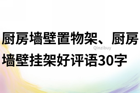 廚房墻壁置物架、廚房墻壁掛架好評語30字