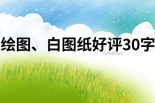 繪圖、白圖紙好評30字
