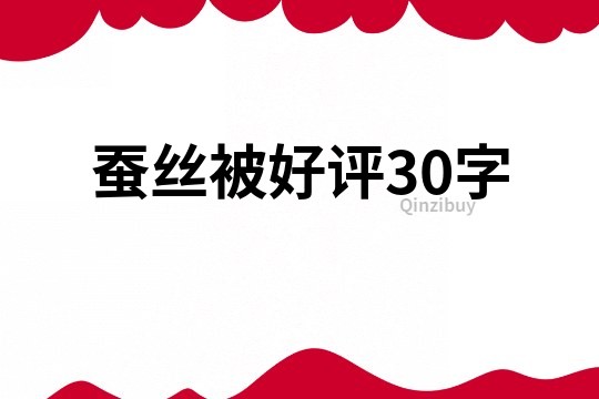 蠶絲被好評(píng)30字