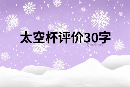 太空杯評價30字