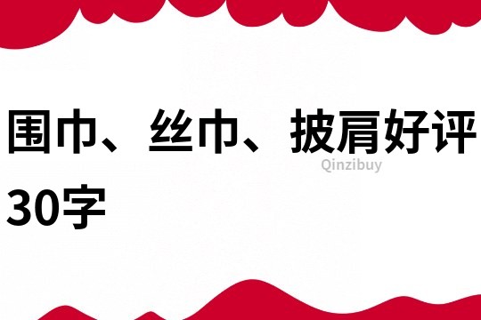 圍巾、絲巾、披肩好評30字