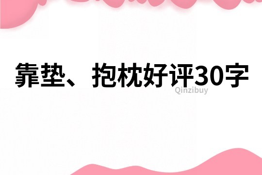 靠墊、抱枕好評30字