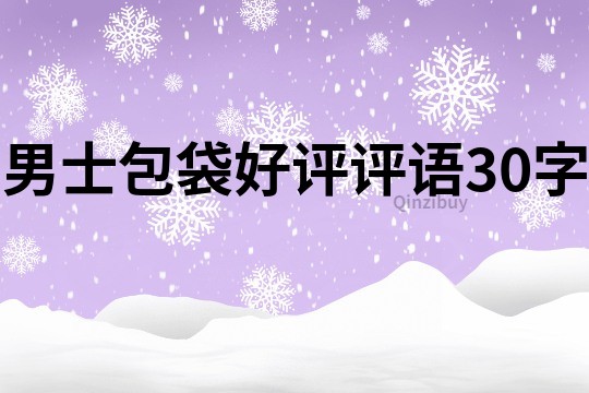 男士包袋好評評語30字