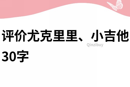 評價尤克里里、小吉他30字