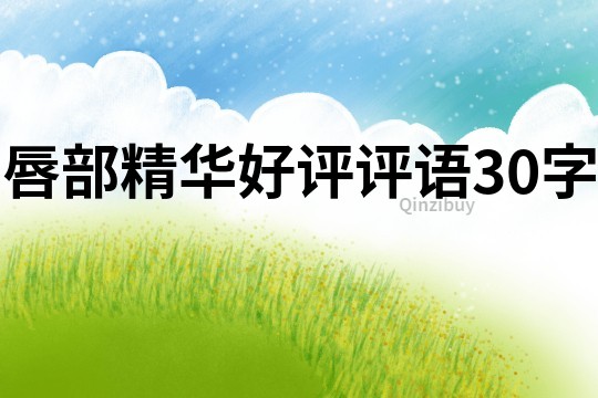 唇部精華好評評語30字