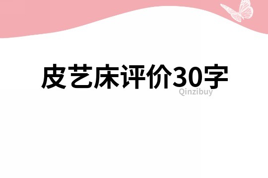 皮藝床評價30字