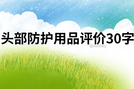 頭部防護用品評價30字