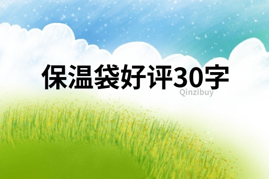 保溫袋好評30字