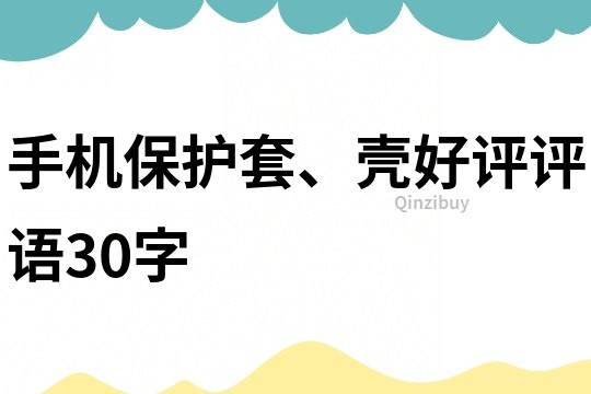 手機保護套、殼好評評語30字