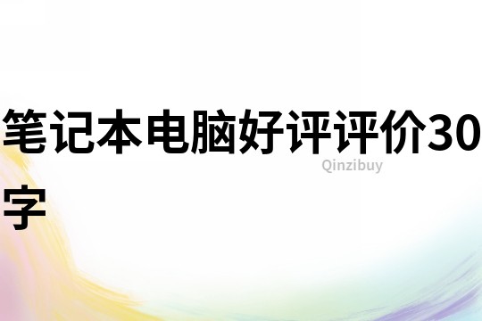 筆記本電腦好評(píng)評(píng)價(jià)30字