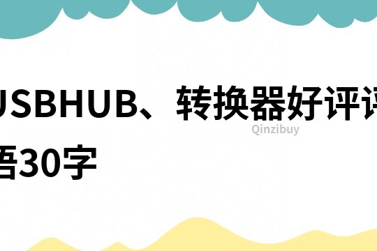 USBHUB、轉(zhuǎn)換器好評(píng)評(píng)語(yǔ)30字