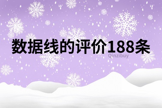 數據線的評價188條