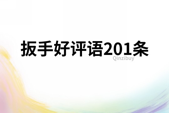 扳手好評語201條