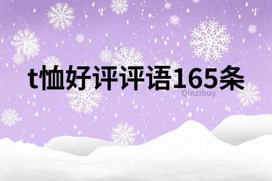 t恤好評評語165條