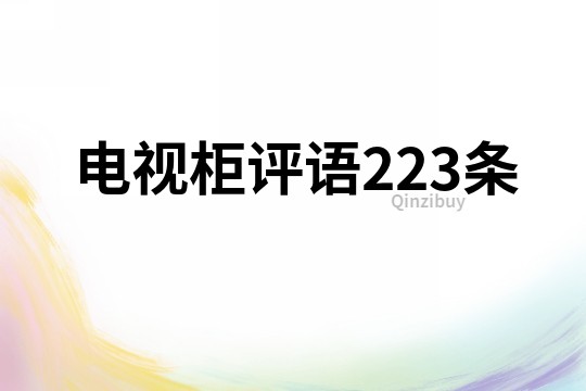 電視柜評語223條