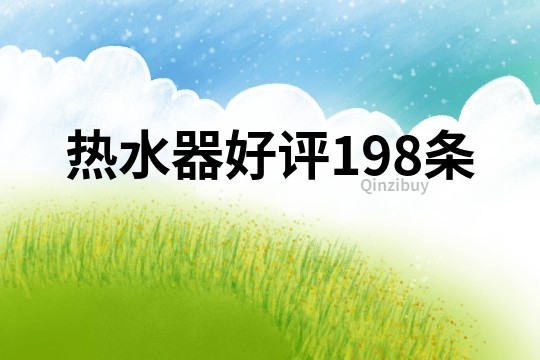 熱水器好評198條
