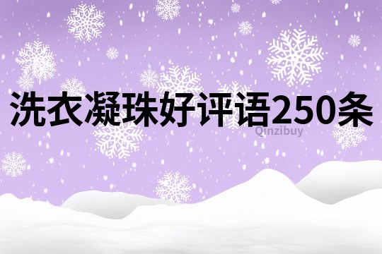 洗衣凝珠好評(píng)語(yǔ)250條