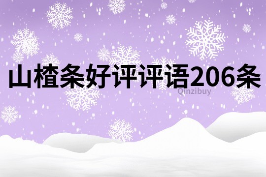 山楂條好評評語206條