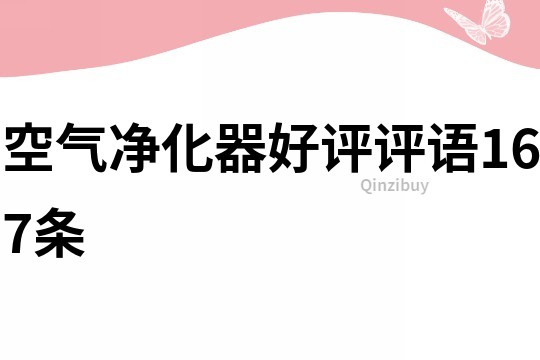 空氣凈化器好評評語167條