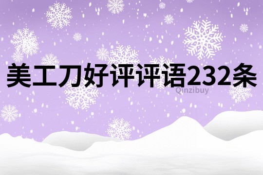 美工刀好評(píng)評(píng)語(yǔ)232條