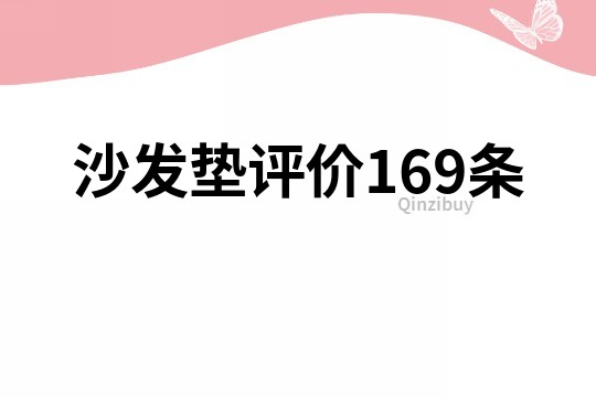沙發(fā)墊評價169條