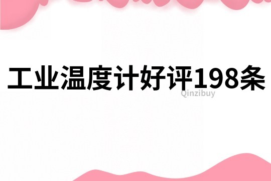 工業(yè)溫度計好評198條