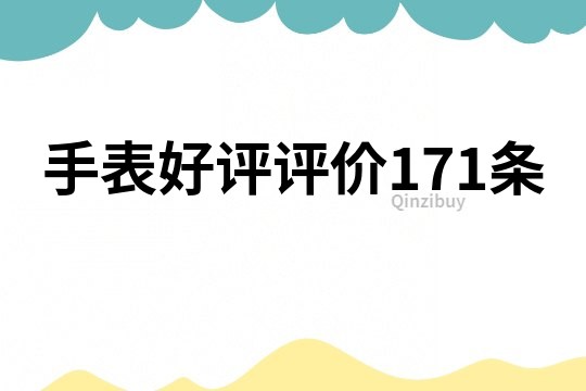 手表好評評價171條
