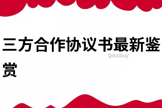 三方合作協議書最新鑒賞