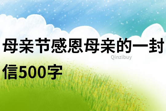 母親節(jié)感恩母親的一封信500字